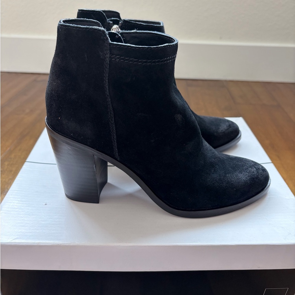 Dolce Vita Black Suede Heeled Boots